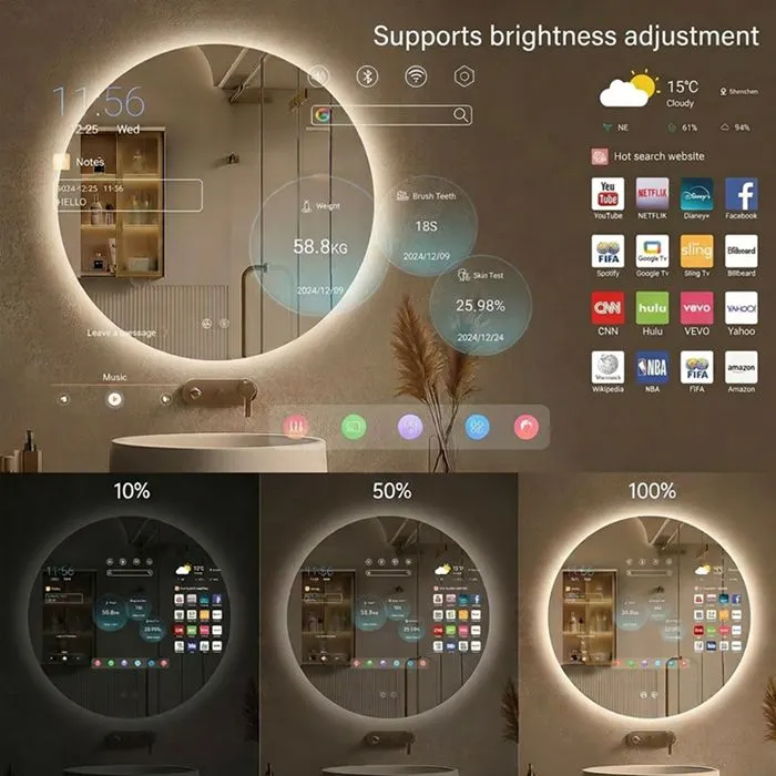 lighted smart mirror lighted smart mirror