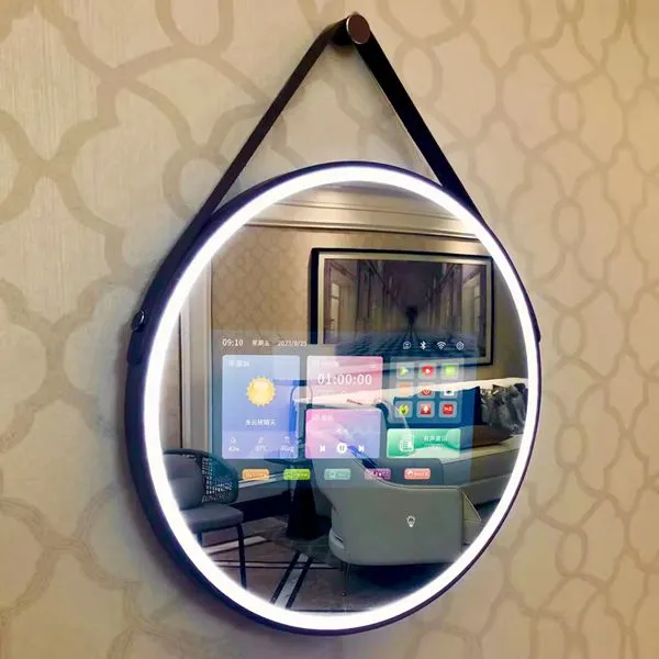 13.3 Inch Round LED Smart Bathroom Mirror 13.3 Inch Round LED Smart Bathroom Mirror