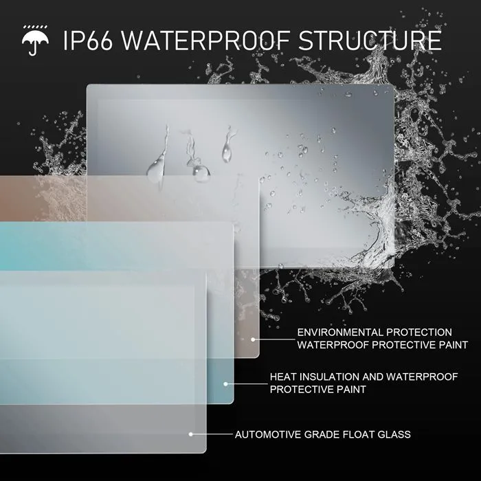  waterproof  smart bathroom mirror