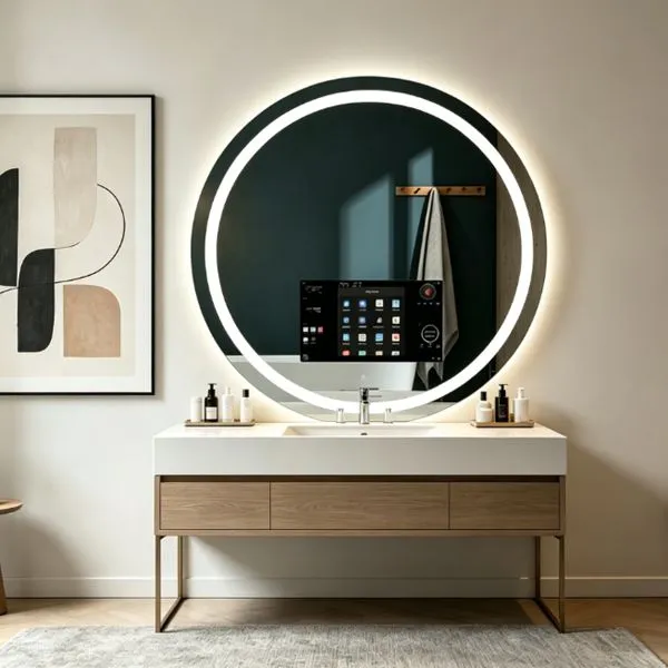 Smart Bathroom Mirror With LED Light