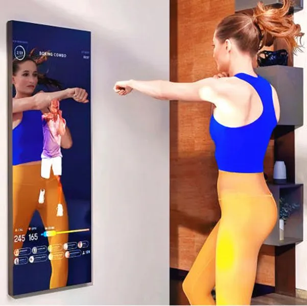 Immersive Interactive smart gym mirror