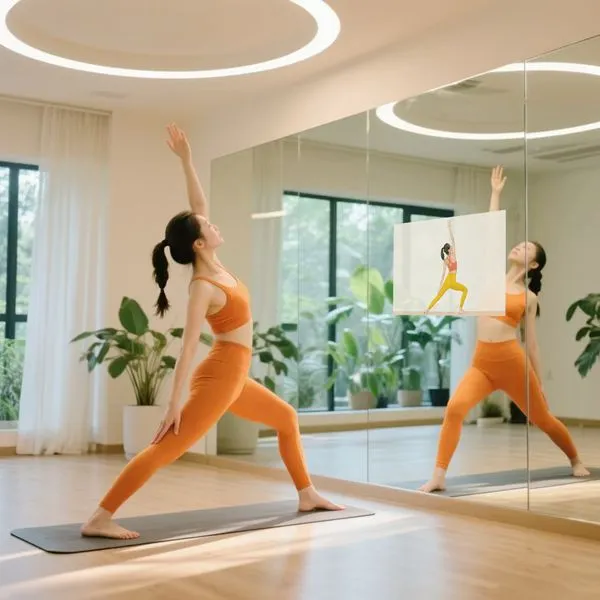 commercial gym smart mirror 