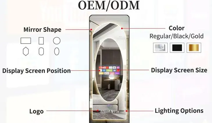 OEM smart mirror TV