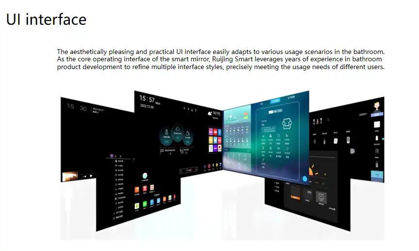 UI customisation screen